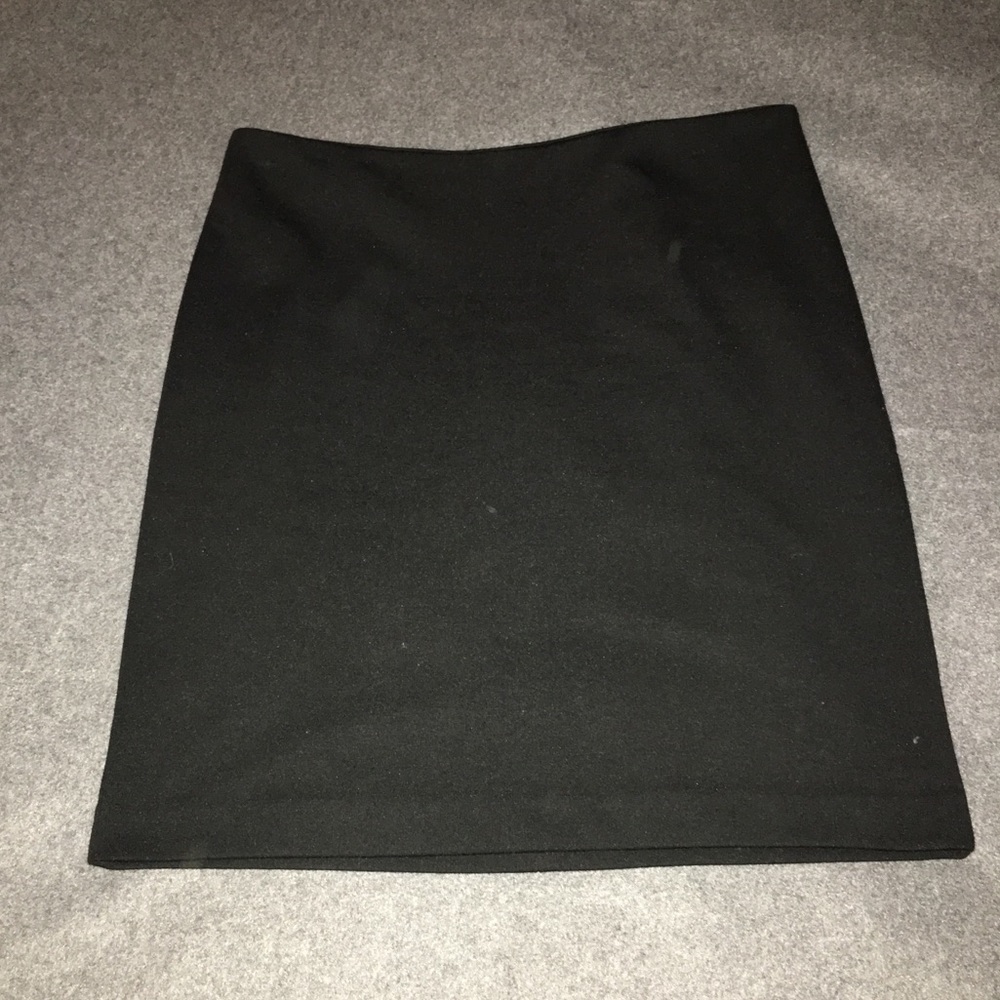 Black midi skirt
